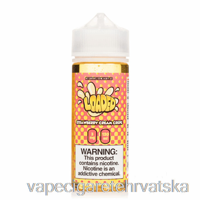 Vape Cigarete Jagoda Krema Crepe - Puna E-tekućina - Nemilosrdne Pare - 120 Ml 0 Mg